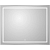 картинка Зеркало BelBagno Kraft SPC-KRAFT-1000-800-LED-TCH-WARM 100x80 см, с LED-подсветкой, сенсорным выключателем, антизапотеванием, алюминий от магазина Сантехстрой