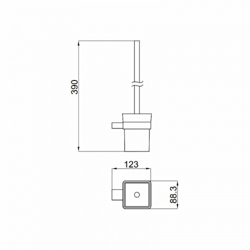 картинка Ершик для унитаза Allen Brau Infinity 6.21008-31 Черный матовый от магазина Сантехстрой