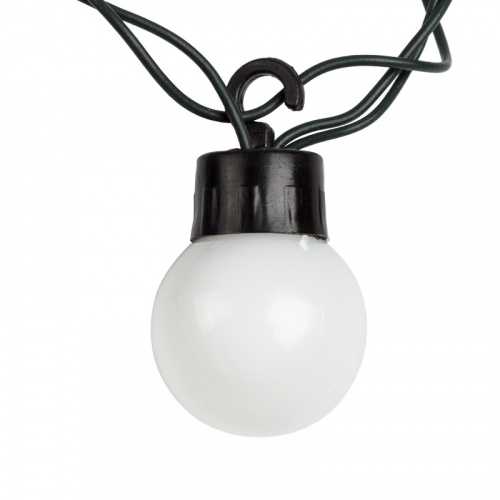 картинка Гирлянда Шарики Ø30мм,  5м,  темно-зеленый ПВХ 25 диодов,  цвет RGB от магазина Сантехстрой