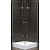 картинка Душевой уголок Cezares ELENA-W-ASH-2-100/90-C-Cr профиль Хром стекло прозрачное от магазина Сантехстрой