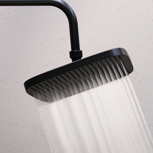 картинка 953800300 Gala душевая система с душевым ТМС смесителем, чёрный от магазина Сантехстрой