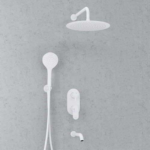 картинка А85161 Встраиваемый комплект для ванны с верхней душевой насадкой, лейкой и изливом от магазина Сантехстрой