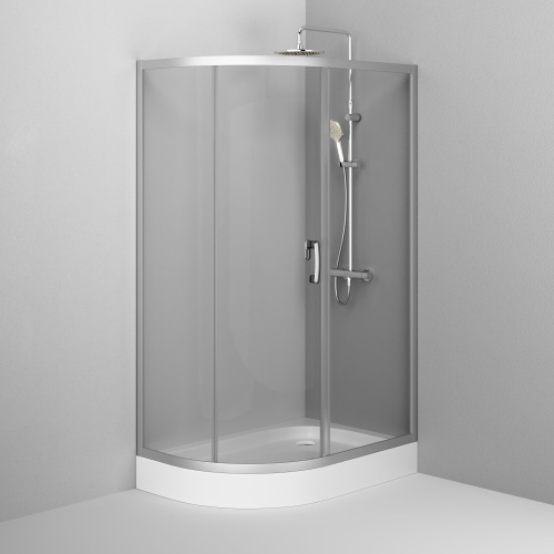 картинка W83UG-302U120MT Like Solo Slide 120 Душ. ограждение Like 120x80, стекло прозрачное, проф мат хром, б от магазина Сантехстрой