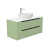 картинка Тумба со столешницей Севилья 100, Фисташковый / Столешница компакт-плита, Белая от магазина Сантехстрой