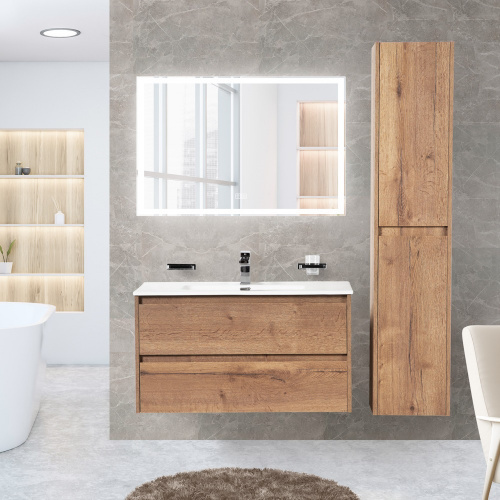 картинка Зеркало BelBagno SPC-GRT-900-600-LED-TCH-WARM от магазина Сантехстрой