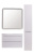 картинка Колонна универсальная "Бергамо L" с корзиной, Люкс антискрейтч белый, PLUS от магазина Сантехстрой