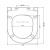 картинка Унитаз BERGES подвесной EGO XL Rimless 54 см с функцией биде без смесителя, сиденье дюропласт Okus Slim SO, микролифт, быстросъём от магазина Сантехстрой