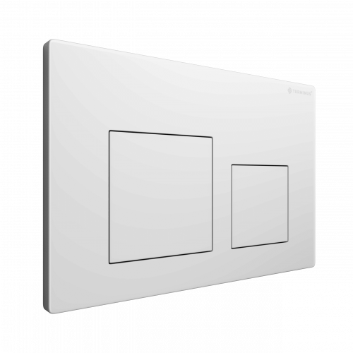 картинка Клавиша смыва для инсталляции Terminus Classic кнопка квадрат цвет белый от магазина Сантехстрой