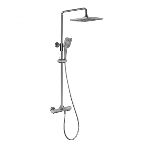 картинка Душевая стойка Next VSFS-1N1TGM термостатическая, вороненная сталь от магазина Сантехстрой