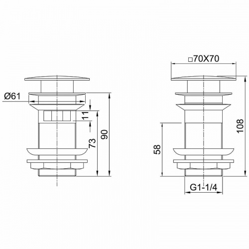 картинка Донный клапан Allen Brau Infinity 5.21026-00 Хром от магазина Сантехстрой