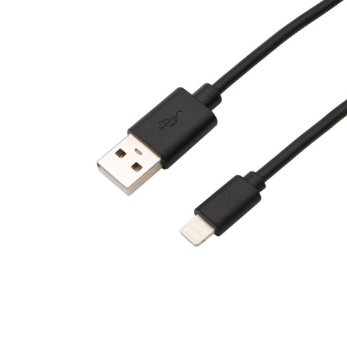 картинка Кабель REXANT USB-Lightning 2.1 А,  1 м,  черный ПВХ от магазина Сантехстрой