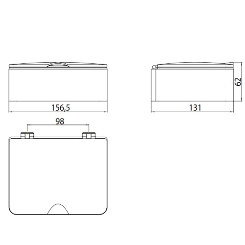 картинка EMCO System2 Контейнер для влажной туалетной бумаги, пластиковая вставка, цвет черный/хром от магазина Сантехстрой