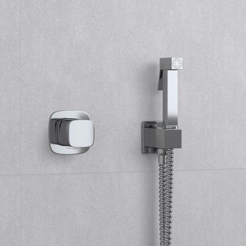 картинка Гигиенический душ со смесителем WasserKRAFT A08657 Никель от магазина Сантехстрой