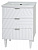 картинка Тумба под раковину Misty Etna-65 63х84,5 см, с 3 ящиками, напольная, белая от магазина Сантехстрой