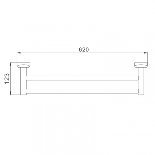 картинка Полотенцедержатель Haiba хром (HB1609) от магазина Сантехстрой