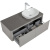 картинка Комплект мебели для ванной Black&White Universe U915.1200 R 120 R 9151200R подвесной Glossy light grey от магазина Сантехстрой