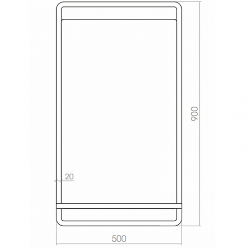 картинка Зеркало Silver mirrors фр-1759 Черное от магазина Сантехстрой