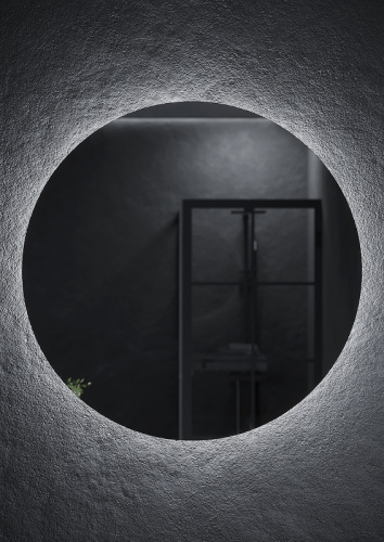 картинка Зеркало Sancos Sfera 90 SF900 с подсветкой с сенсорным выключателем от магазина Сантехстрой