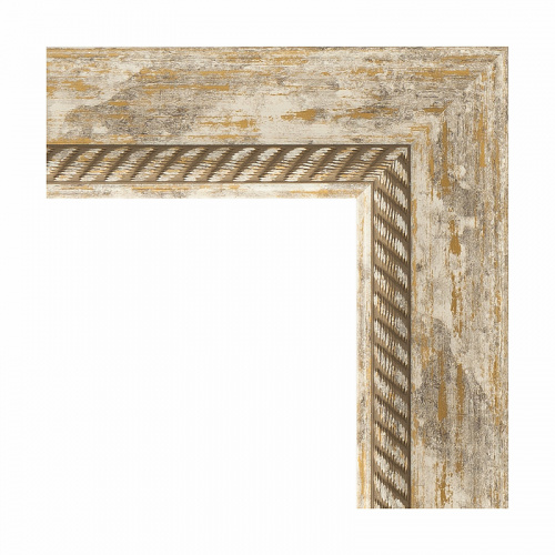 картинка Зеркало Evoform Exclusive-G 118х93 BY 4349 с гравировкой в багетной раме - Прованс с плетением 70 мм от магазина Сантехстрой