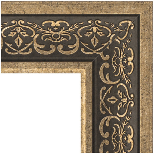 картинка Зеркало Evoform Definite 153х63 BY 3128 в багетной раме - Вензель серебряный 101 мм от магазина Сантехстрой