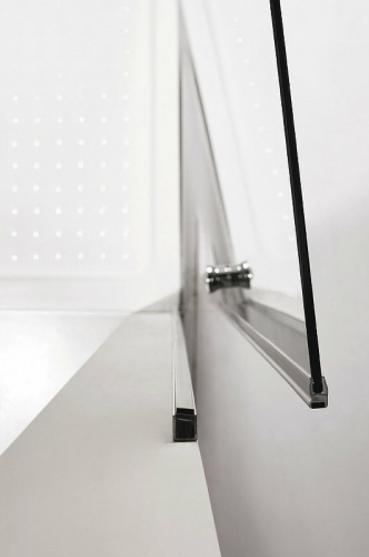 картинка Душевая дверь Cezares Eco 60 ECO-O-B-1-60-P-Cr профиль Хром стекло рифленое от магазина Сантехстрой