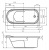 картинка Акриловая ванна Riho Columbia 150x75 B002001005 (BA0200500000000) без гидромассажа от магазина Сантехстрой