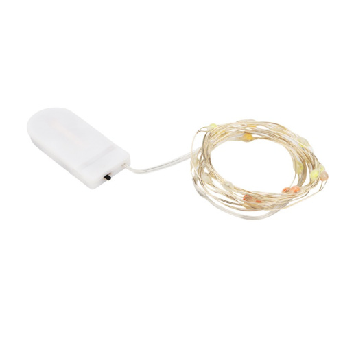 картинка Гирлянда Роса с крупными каплями 2 м,  20 LED,  теплое белое свечение,  2хCR2032 в комплекте NEON-NIGHT от магазина Сантехстрой