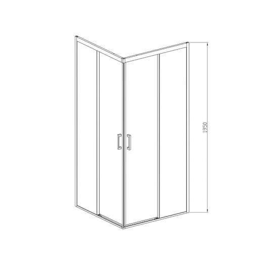 картинка Душевой уголок Soft VSS-3SO900CLB, 900*900, черный, стекло прозрачное от магазина Сантехстрой