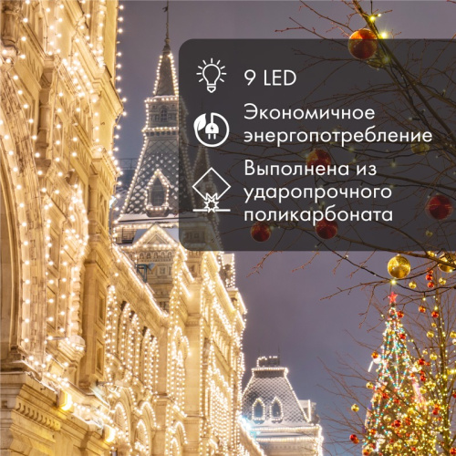 картинка Лампа шар e27 9 LED Ø50мм RGB от магазина Сантехстрой