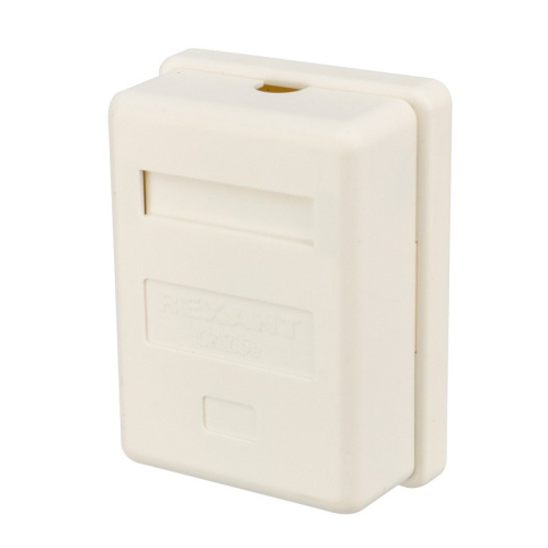картинка Рoзетка компьютерная внешняя 1-порт UTP RJ-45 (8P-8C),  CAT 5e,  REXANT от магазина Сантехстрой