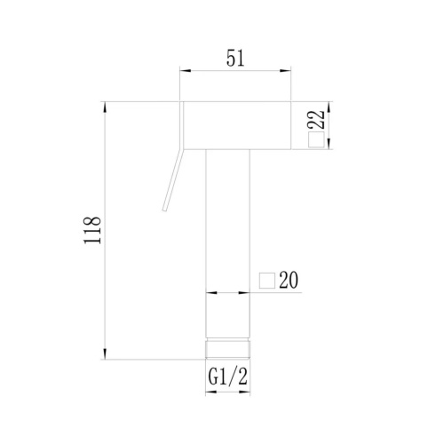 картинка Лейка для биде Savol (S-PQ07Q) от магазина Сантехстрой