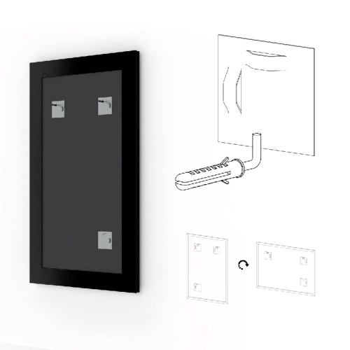 картинка Зеркало Evoform Definite 128х68 Витая бронза от магазина Сантехстрой