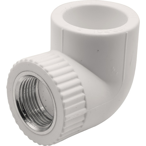 картинка Угольник THERMOLIGHT комбинированный PP-R ВР 32х3/4quot; белый (15/90) от магазина Сантехстрой