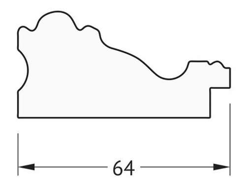 картинка Зеркало Evoform Definite 105х55 BY 3077 в багетной раме - Версаль кракелюр 64 мм от магазина Сантехстрой