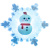 картинка Снеговик на снежинке RGB 5,5x5,5 см от магазина Сантехстрой