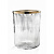 картинка 3SC ELEGANCE Ведро, без крышки, 20хh28х20 см, цвет: прозрачный хрусталь/золото 24к. от магазина Сантехстрой