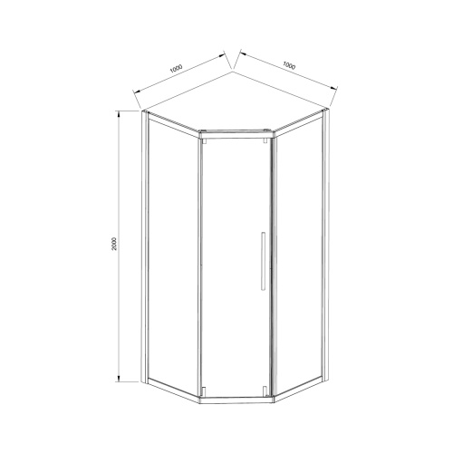картинка Душевой уголок Vincea vsp1-4sh100cl от магазина Сантехстрой