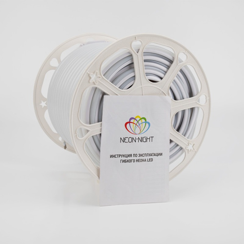картинка Гибкий неон LED SMD,  форма – D,  16х16 мм,  белый,  144 LED/м,  бухта 50 м от магазина Сантехстрой