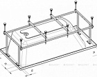 Монтажный набор для ванны Roca BeCool 190x90 ZRU9303021