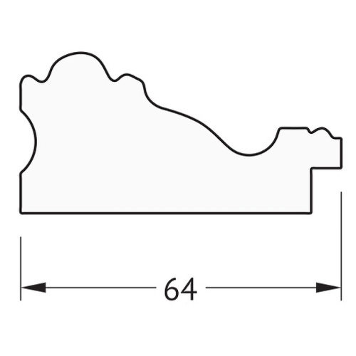 картинка Зеркало Evoform Definite 135х75 BY 3303 в багетной раме - Версаль бронза 64 мм от магазина Сантехстрой