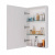 картинка Шкаф зеркальный Lemark UNIVERSAL 45х80см 1 дв., петли слева, цвет корпуса: Белый глянец от магазина Сантехстрой