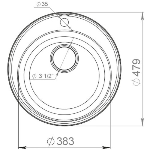 картинка Кухонная мойка GranFest Quarz GF-Z08 Песочная от магазина Сантехстрой