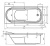 картинка Акриловая ванна Riho Columbia 175x80 B003001005 (BA0400500000000) без гидромассажа от магазина Сантехстрой