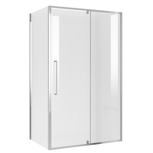 картинка Душевое ограждение Niagara Nova NG-66-11A-A100-34 (110х100х195) прямоугольник,хром,дверь распашная,стекло прозрачное,2 места от магазина Сантехстрой