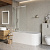 картинка Душевая шторка на ванну BelBagno LUCE-VF-11-100/145-C-Cr от магазина Сантехстрой