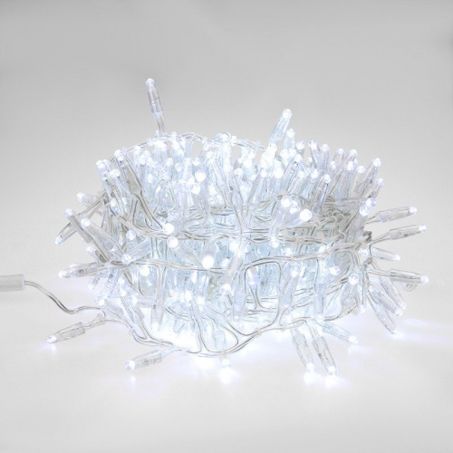 картинка Гирлянда Кластер 10 м,  прозрачный ПВХ IP65, 200 LED,  белый,  соединяется от магазина Сантехстрой