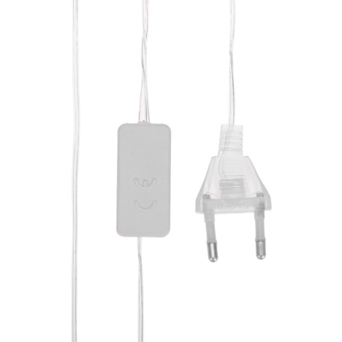 картинка Гирлянда светодиодная Снежинки большие 5м,  20LED,  IP20, прозрачный провод,  свечение мульти (RG/RB),  мигание,  230В NEON-NIGHT от магазина Сантехстрой