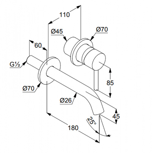 картинка Смеситель для раковины Kludi 382443976 Черный от магазина Сантехстрой