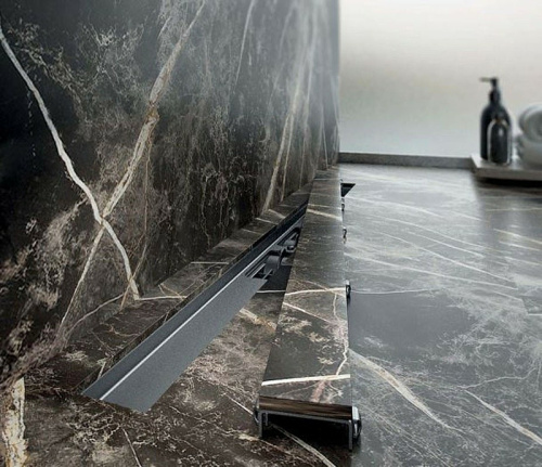 картинка Душевой лоток Alcaplast Marble APZ15S-850 с решеткой под плитку от магазина Сантехстрой