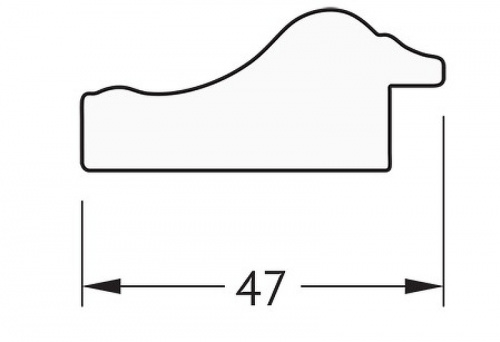 картинка Зеркало Evoform Definite 48х38 BY 1345 в багетной раме - Сусальное золото 47 мм от магазина Сантехстрой